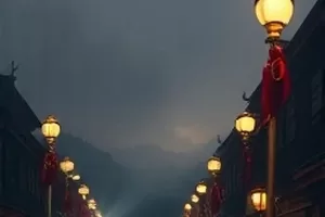 影片《孤岛邮差》封面，礁石海岸边的小型码头
