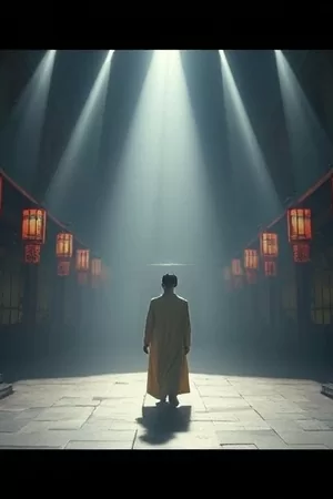 剧集《长夜灯下》封面，深夜面包房的暖黄橱窗灯光